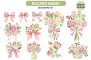 Watercolor Blush Rose Clipart, an Illustration by TatiMockup (Thumbnail 2 of 5)