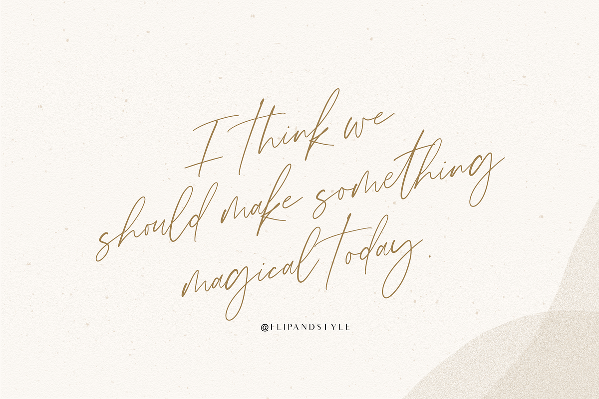 Magical Script Font preview 2
