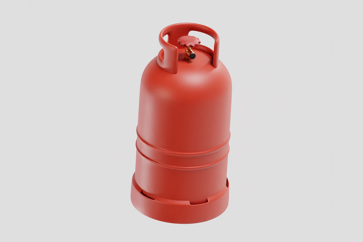 Gas Cylinder, an Object 3D Model by fahad121 (Photo 4 of 7)