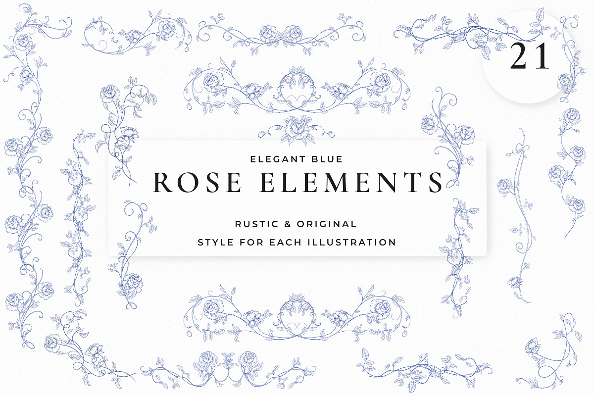 Rose Garden LineArt, a Decorative Illustration by AW Studios (Photo 3 of 9)
