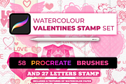 85 Romantic Brush Stamps Procreate, a Brush Add-On by Graphics Resources (Thumbnail 3 of 11)