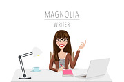 Writer / Blogger Portrait Creator, a Person Illustration by Lauren Lesley Studio (Thumbnail 17 of 33)