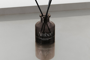 Glass Diffuser Bottle Mockup PSD