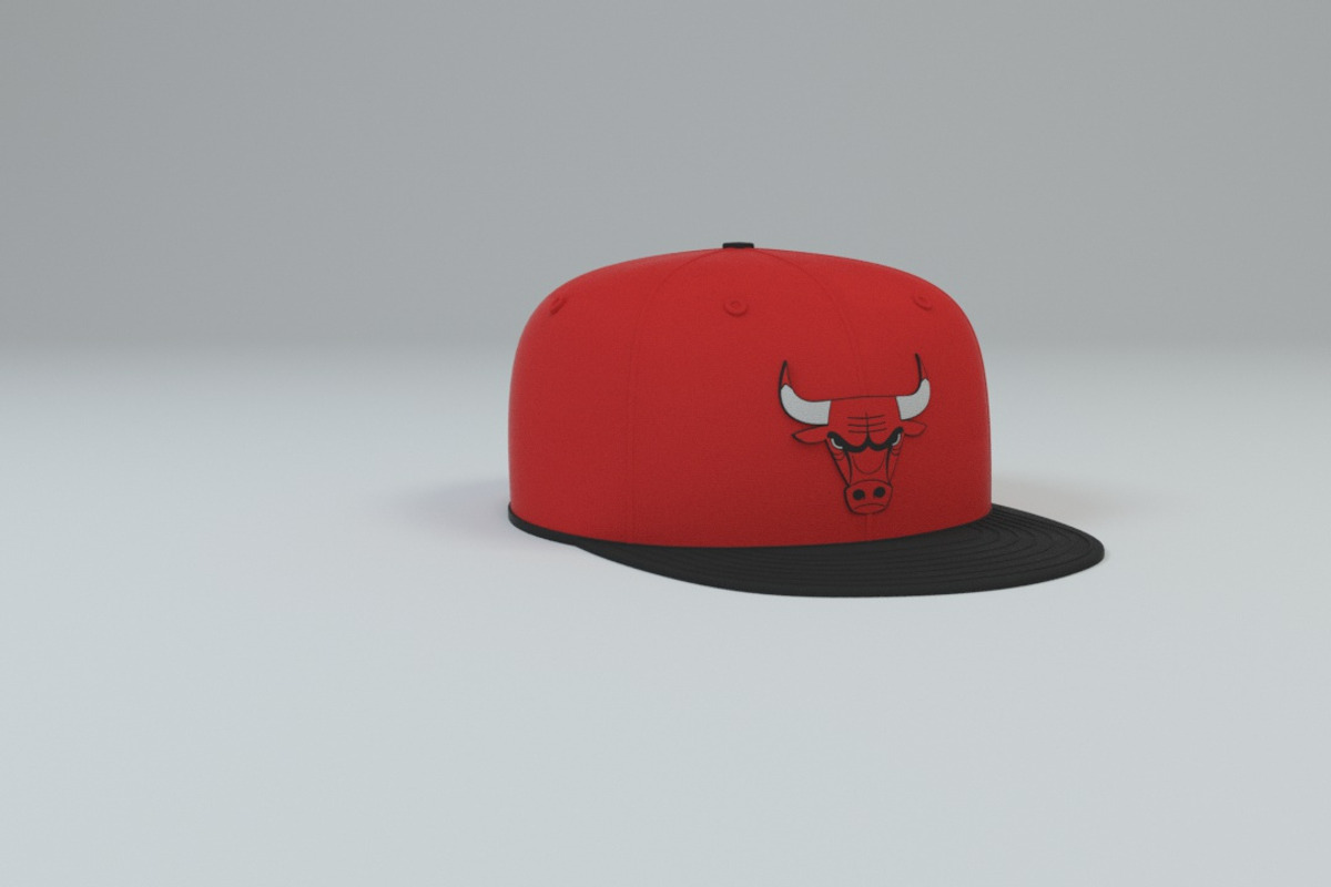 Chicago Bulls Baseball Caps, a Textures & Material 3D Model by 3DTreatment (Photo 38 of 55)
