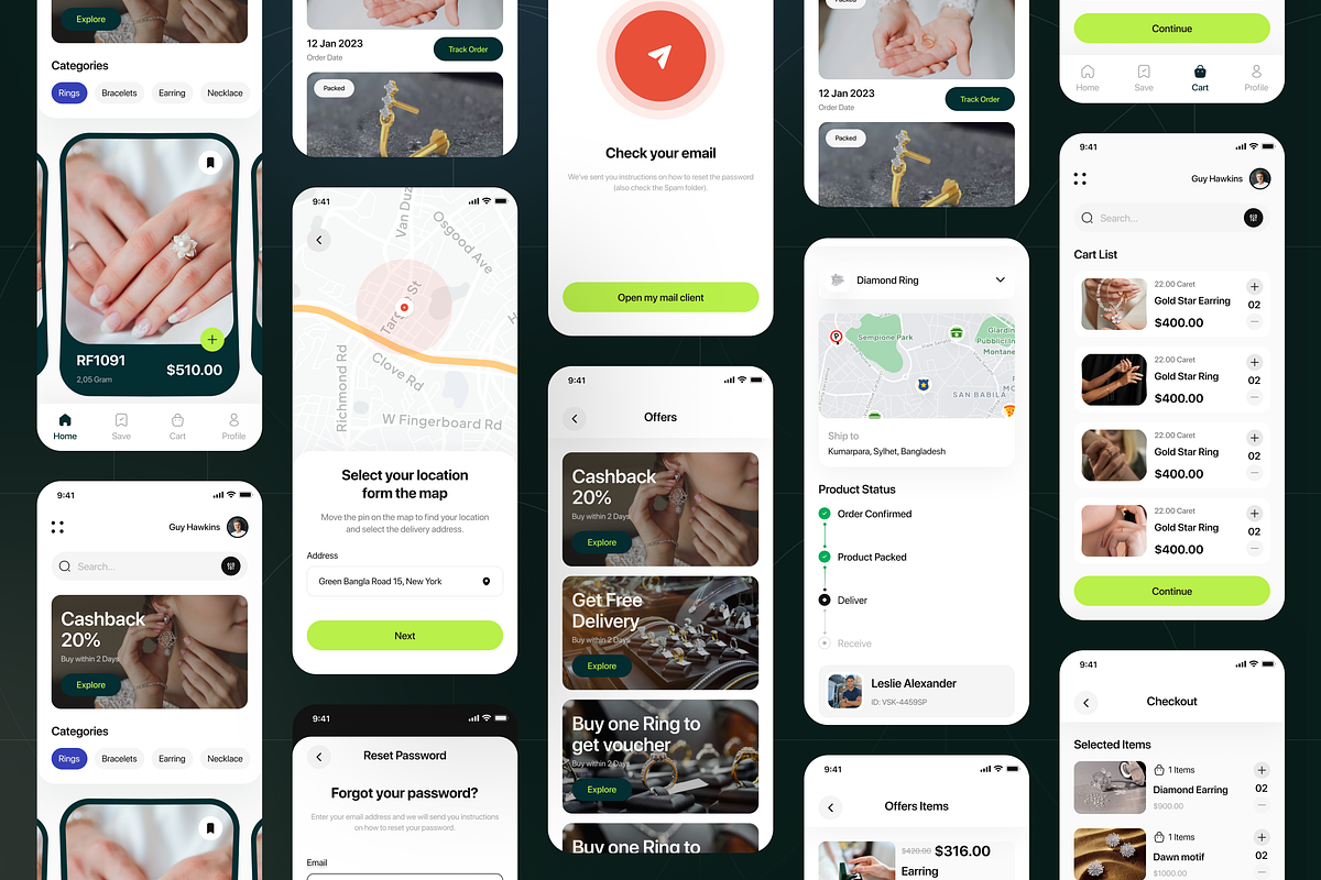 Filllo - Jewellery Shop App UI Kit, an UI Kit Template by floxui (Photo 7 of 8)