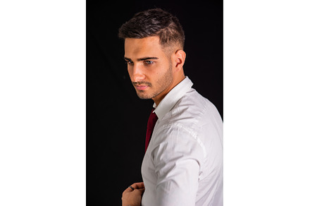 Handsome elegant young man's profile, a Person Photo by ArtOfPhotos photo store