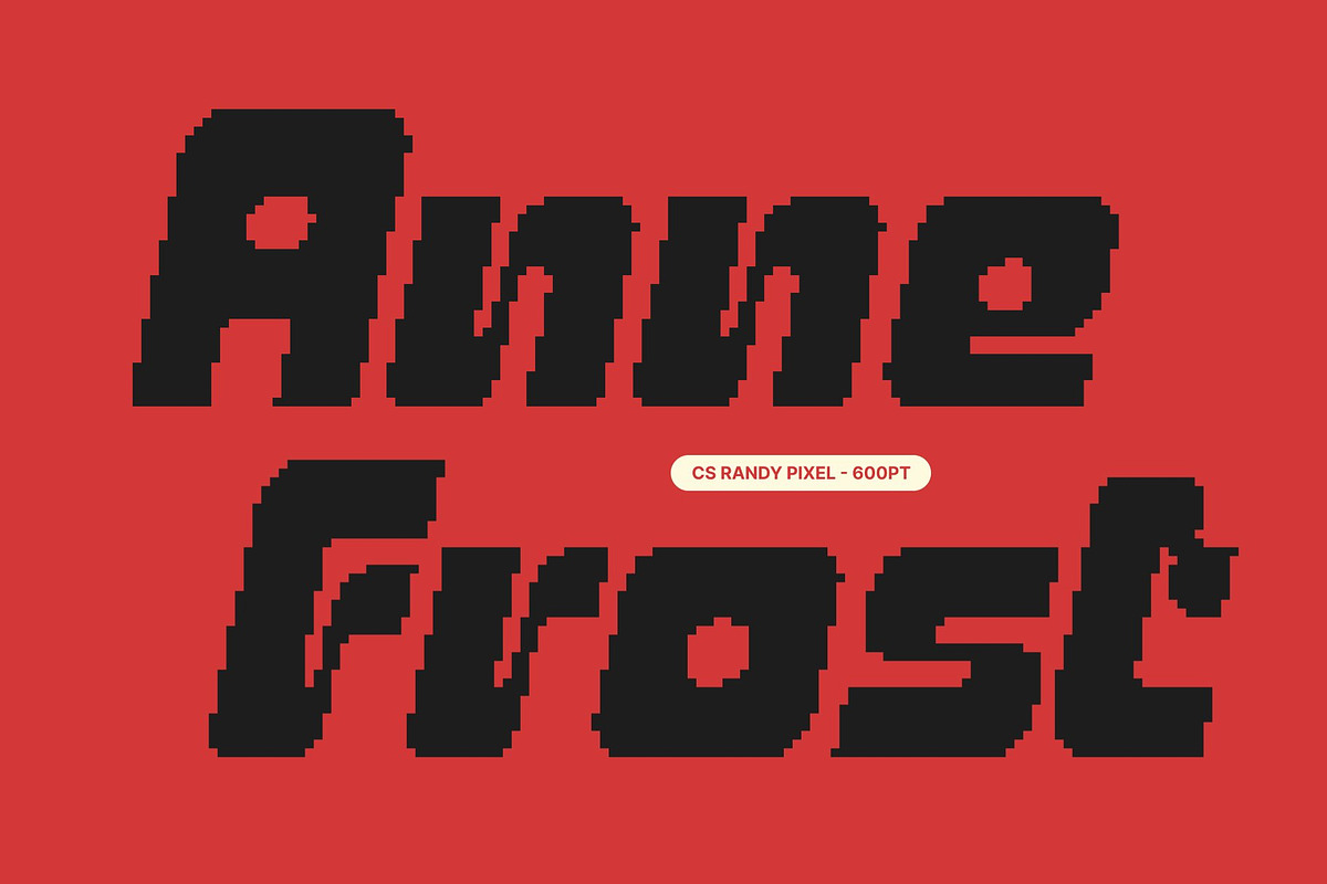 CS Randy Pixel, a Sans Serif Font by Craft Supply Co. (Photo 3 of 7)