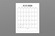 2028 Vertical 8.5x11 Inch Calendar, a Stationery Template by Running With Foxes (Thumbnail 3 of 5)