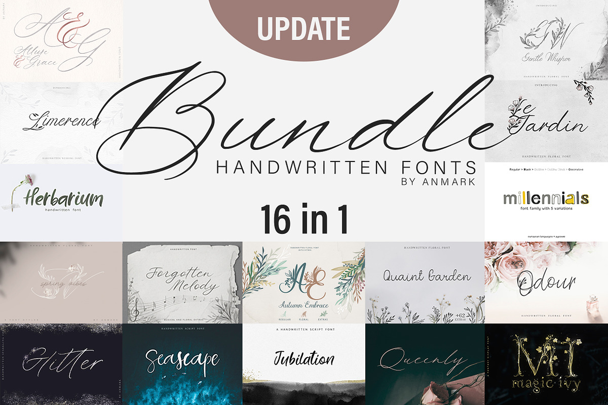 Handwritten Font BUNDLE, a Script Font by AnMark (Photo 18 of 18)