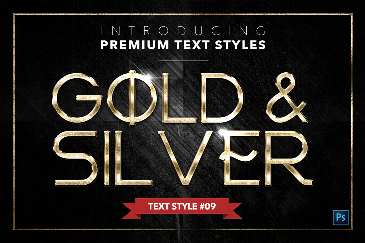 Gold & Silver #4 - 20 Text Styles, a Layer Style Add-On by Jonas Stensgaard (Photo 10 of 23)