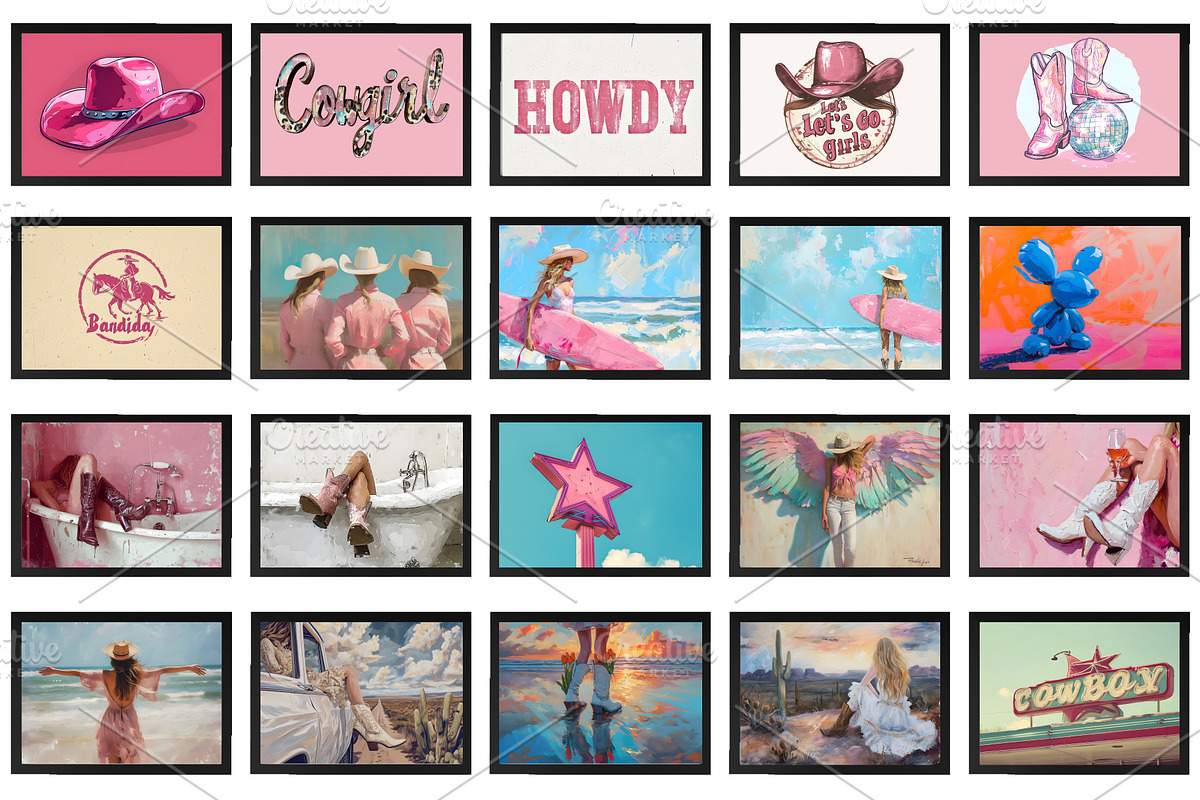 Cowgirl wall prints, Western Posters, a Background Photo by Chipshpow Graphics (Photo 9 of 10)