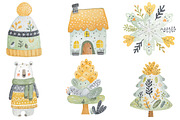 Scandinavian Watercolor Christmas, an Illustration by Designworld (Thumbnail 5 of 5)