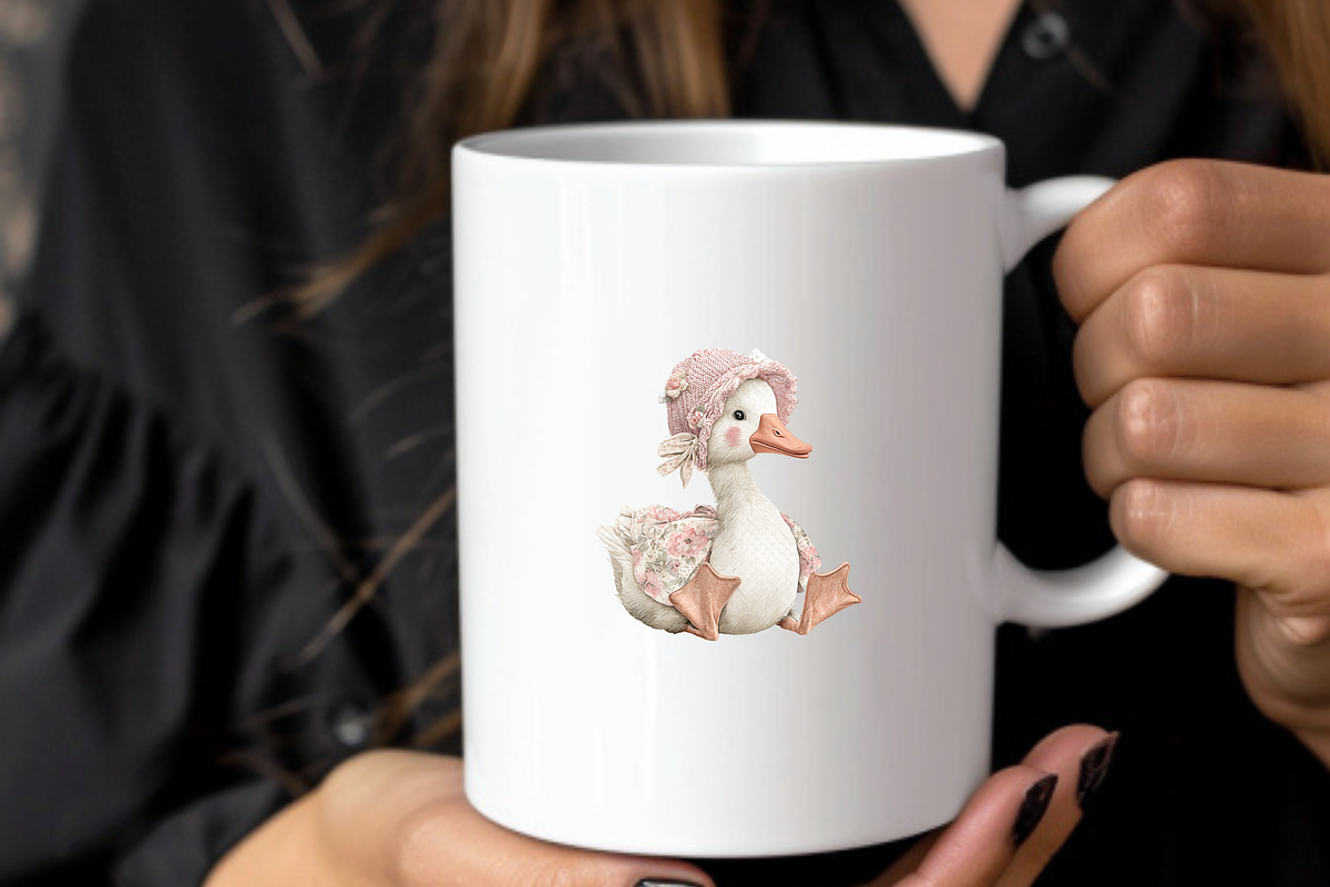 SILLY GOOSE BABY SHOWER CLIPART, an Animal Illustration by Daring Digies (Photo 7 of 7)