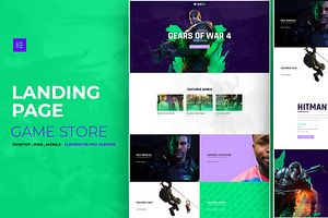 Game Store - Elementor Pro Layout