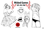 Wicked games, a Person Illustration by Olillia (Thumbnail 1 of 6)