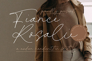 Fiance Rosalie - Modern Handwritten