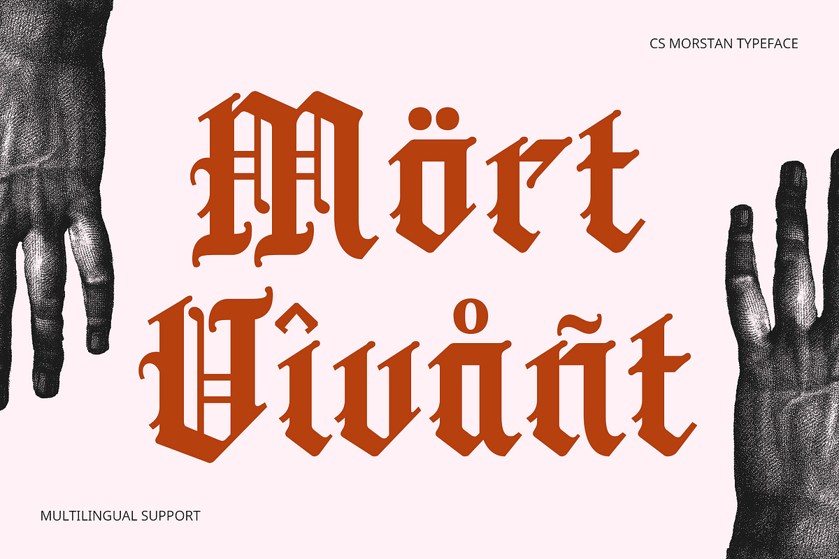 CS Morstan – Old English Font, a Blackletter Font by Craft Supply Co. (Photo 7 of 8)