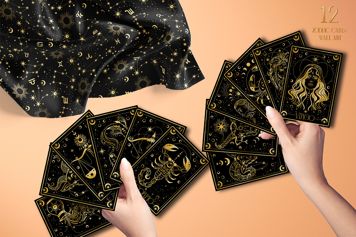 MYSTICAL ZODIAC, a Pattern Graphic by MSNTY STUDIOX (Photo 7 of 28)