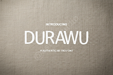 Durawu Typeface: Elegant High-Contra