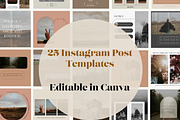 25 Instagram Templates for Canva, a Social Media Template by Wild Wander Collective (Thumbnail 3 of 6)