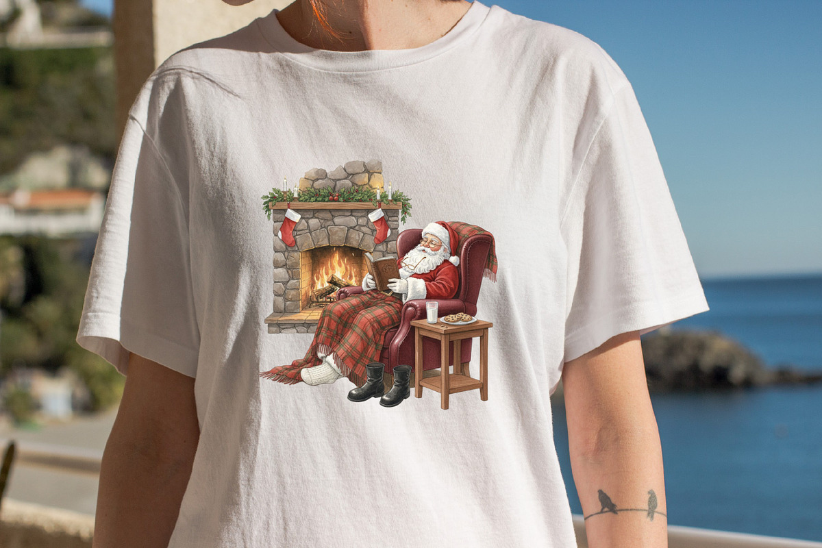 Sleeping Christmas Santa Claus Clipa, an Illustration by SVGArt (Photo 8 of 8)