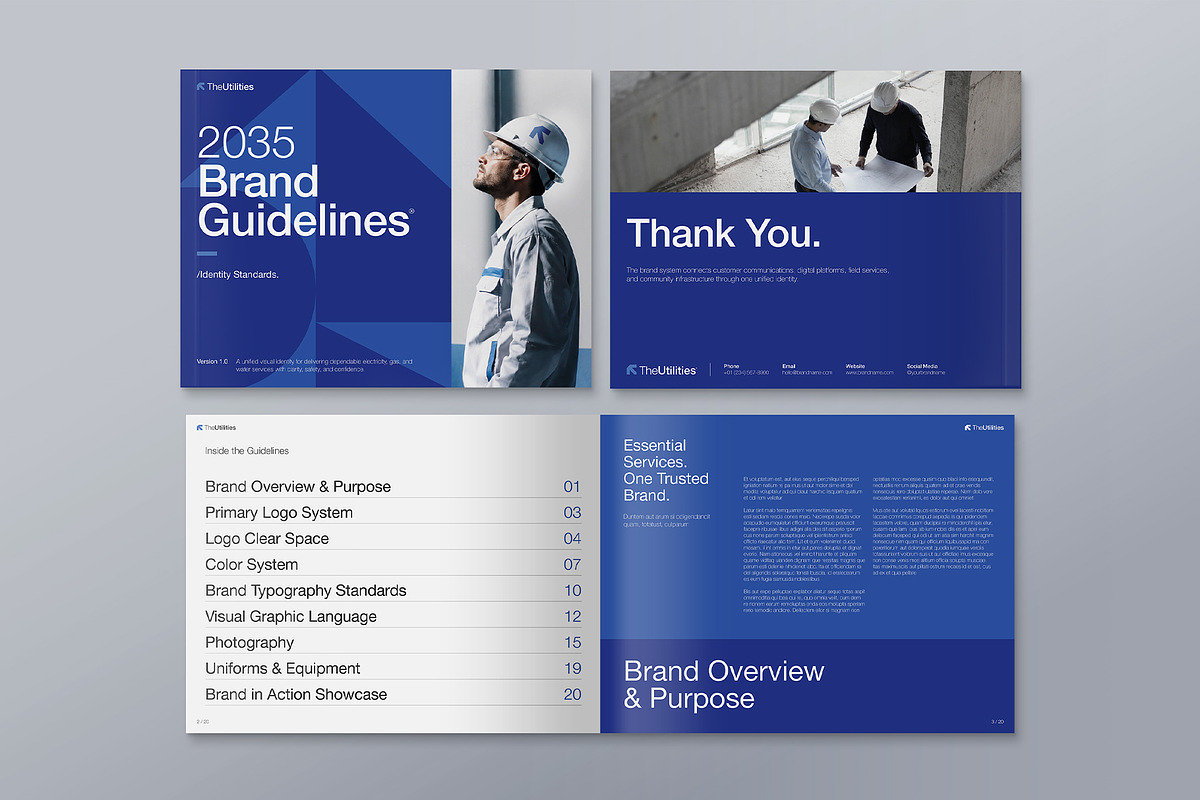Brand Guidelines Brochure Template, a Brochure Template by BrandPacks (Photo 2 of 7)