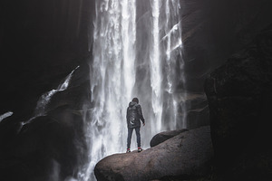 Mist falls yosemite stock photo containing will and rust