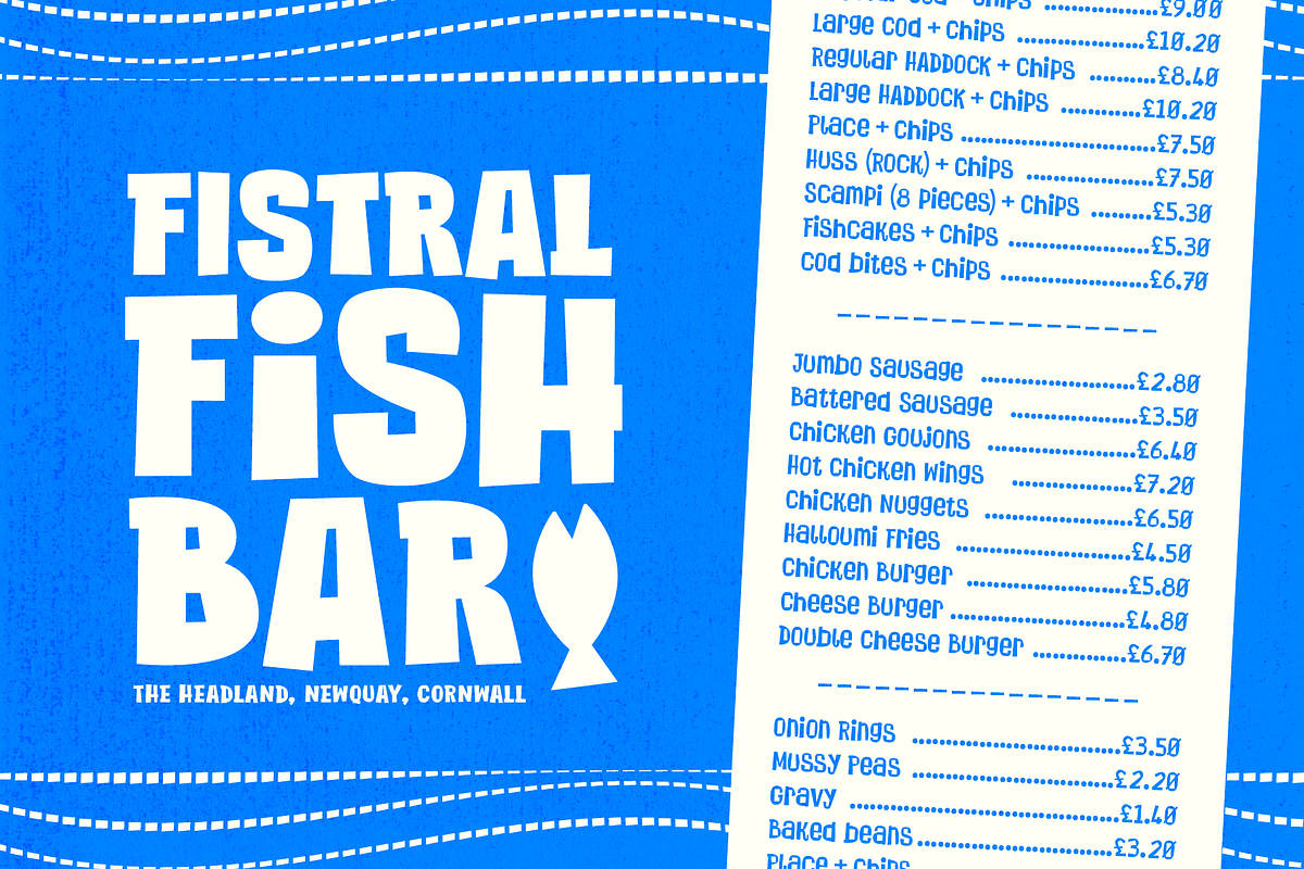 Chip Shop A Straight Cut Poster Font, a Sans Serif Font by Wingsart Studio (Photo 5 of 15)