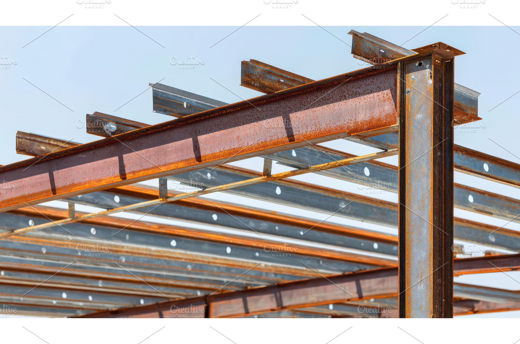 Close up view of industrial steel, an Industrial Photo by Lermont51