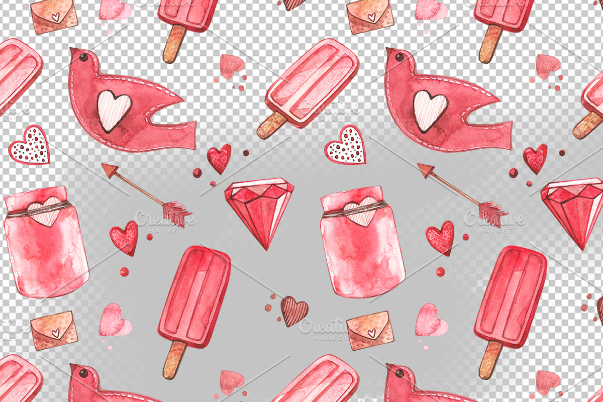 Valentine's day Clipart, an Animal Illustration by Ann Astro (Photo 5 of 8)