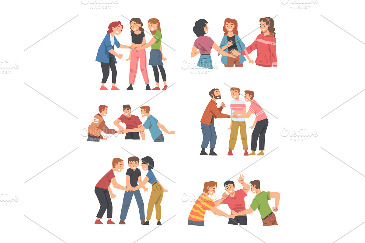 Happy People Character with Their, a Person Illustration by TopVectors