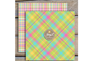 Spring Plaids Digital Papers