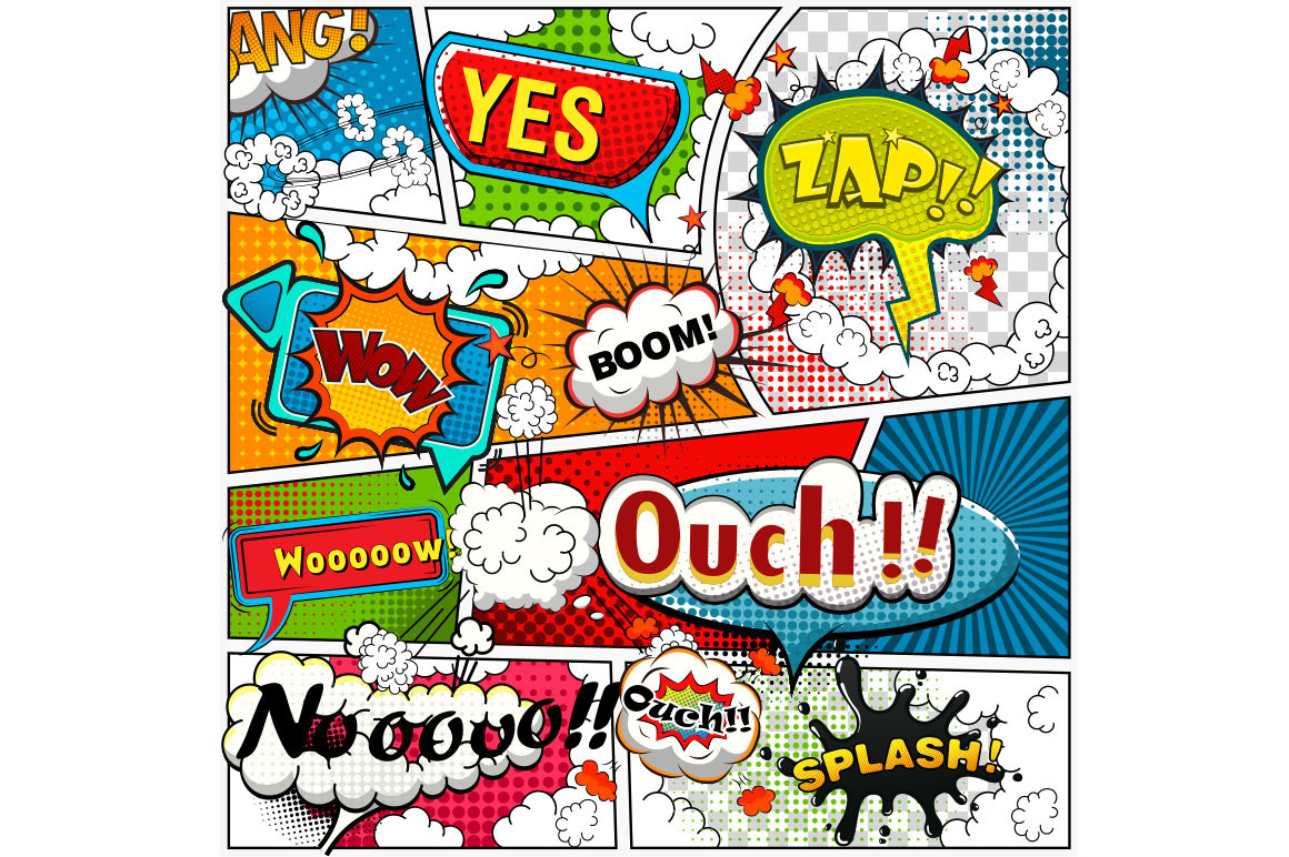 Comic book page divided by lines, a Decorative Illustration by Yayasya