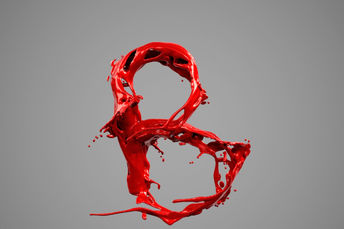 Splash Liquid Alphabet: B, a Food & Drink 3D Model by Tedi Permana (Photo 1 of 6)