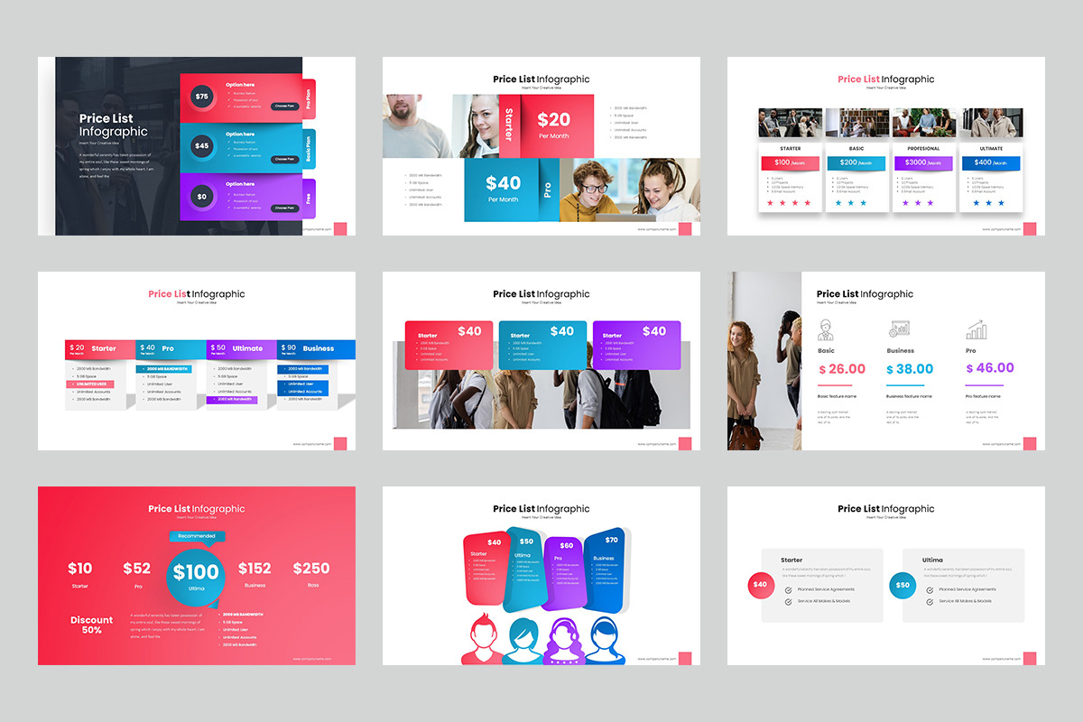 Price Table Google Slides Templates, a Presentation Template by Stock Shape (Photo 3 of 3)