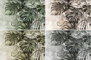 Wallpaper Tropical Monstera Leaves, a Wallpaper Graphic by apollinariia_shop (Thumbnail 10 of 11)