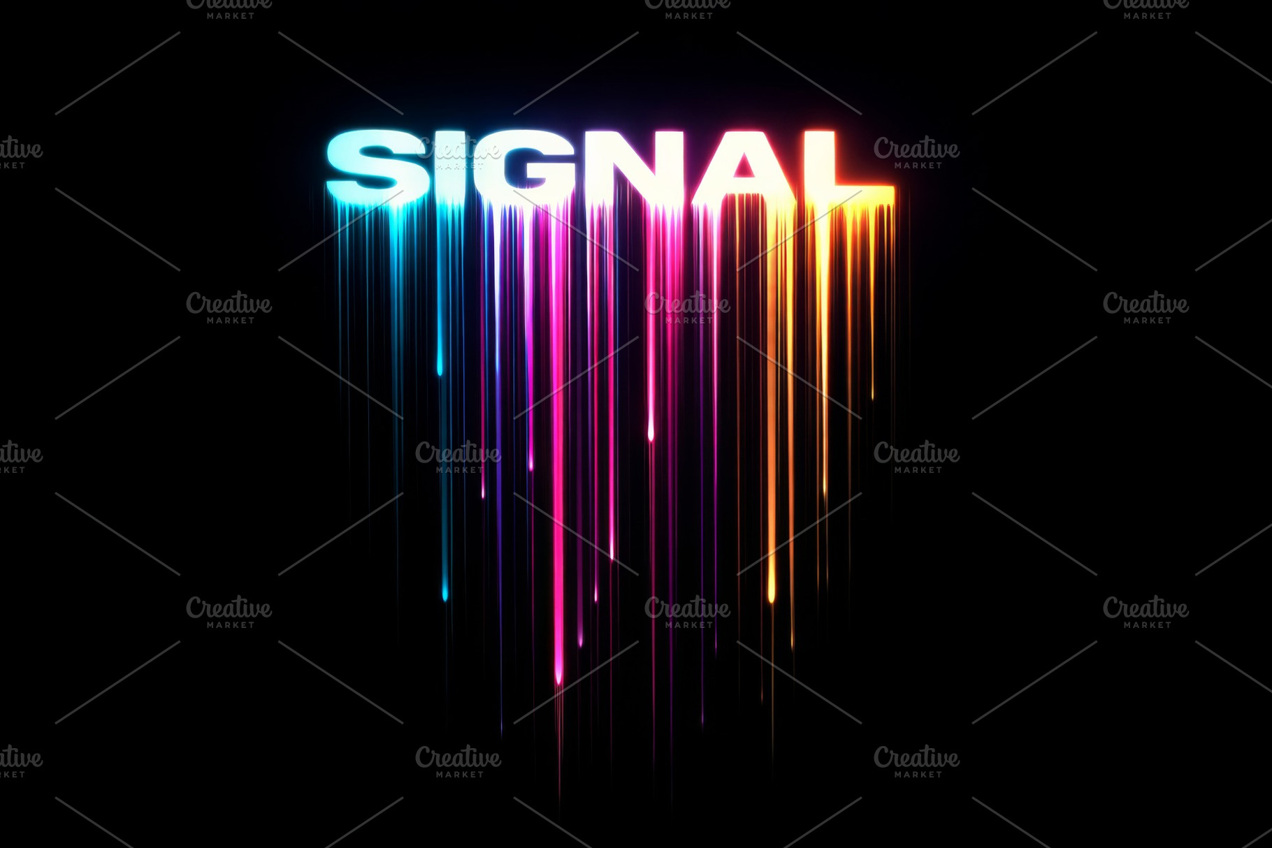 Signal text with colorful distortion, a Photo by Dvoevnore photos