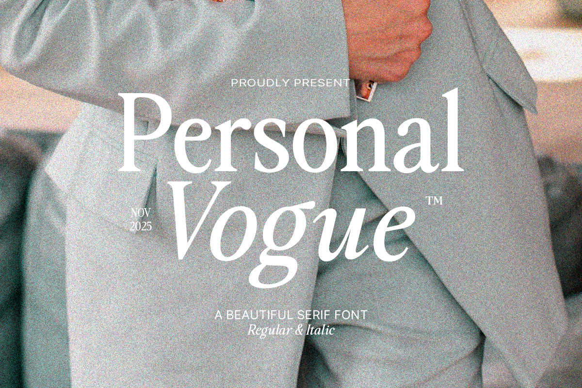 Personal Vogue, a Font by DzikrulAulia (Photo 2 of 12)