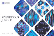 Mysterious Jungle Collection, a Pattern Graphic by Designnina Shop (Thumbnail 1 of 12)