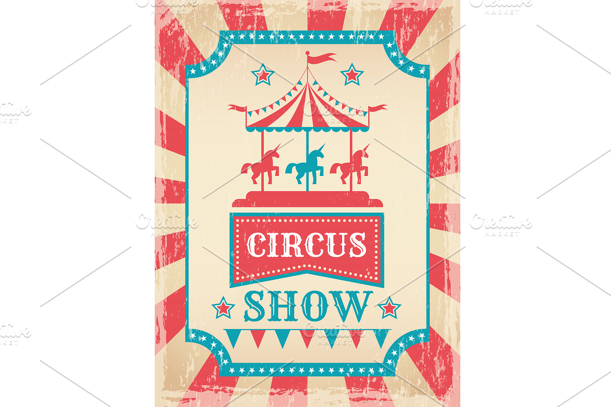Circus show poster. invitation, a Background Graphic by Onyx