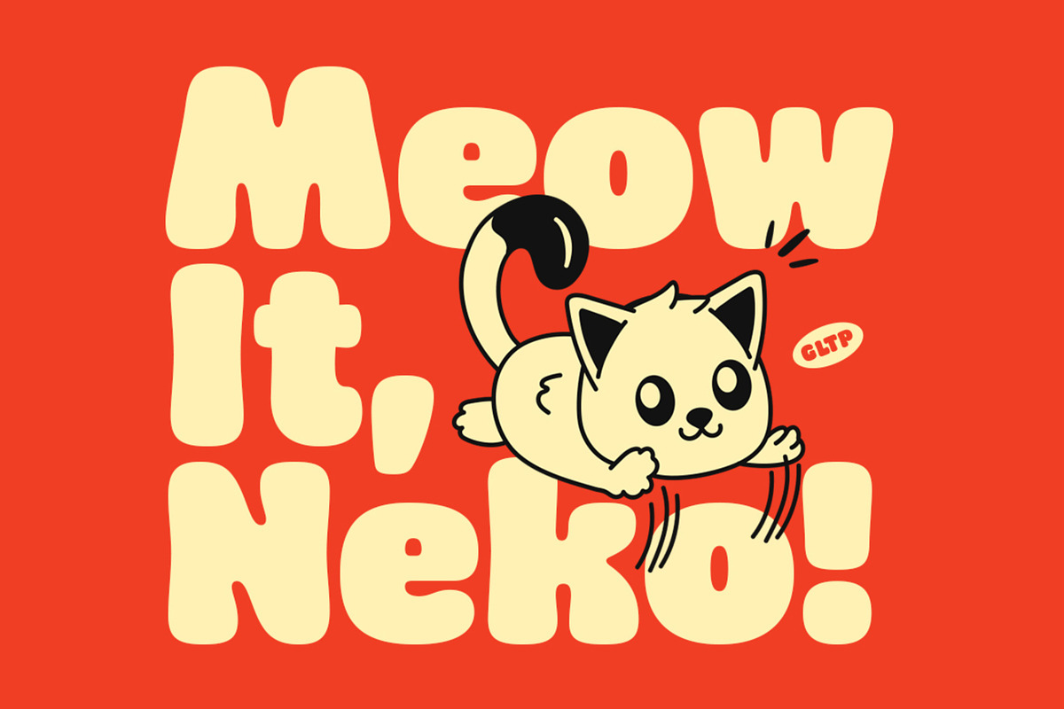 Chomp A Bold Chubby Font, a Sans Serif Font by Glowtype (Photo 9 of 15)