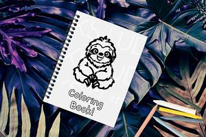 Sloth Procreate Stamp Brush Set