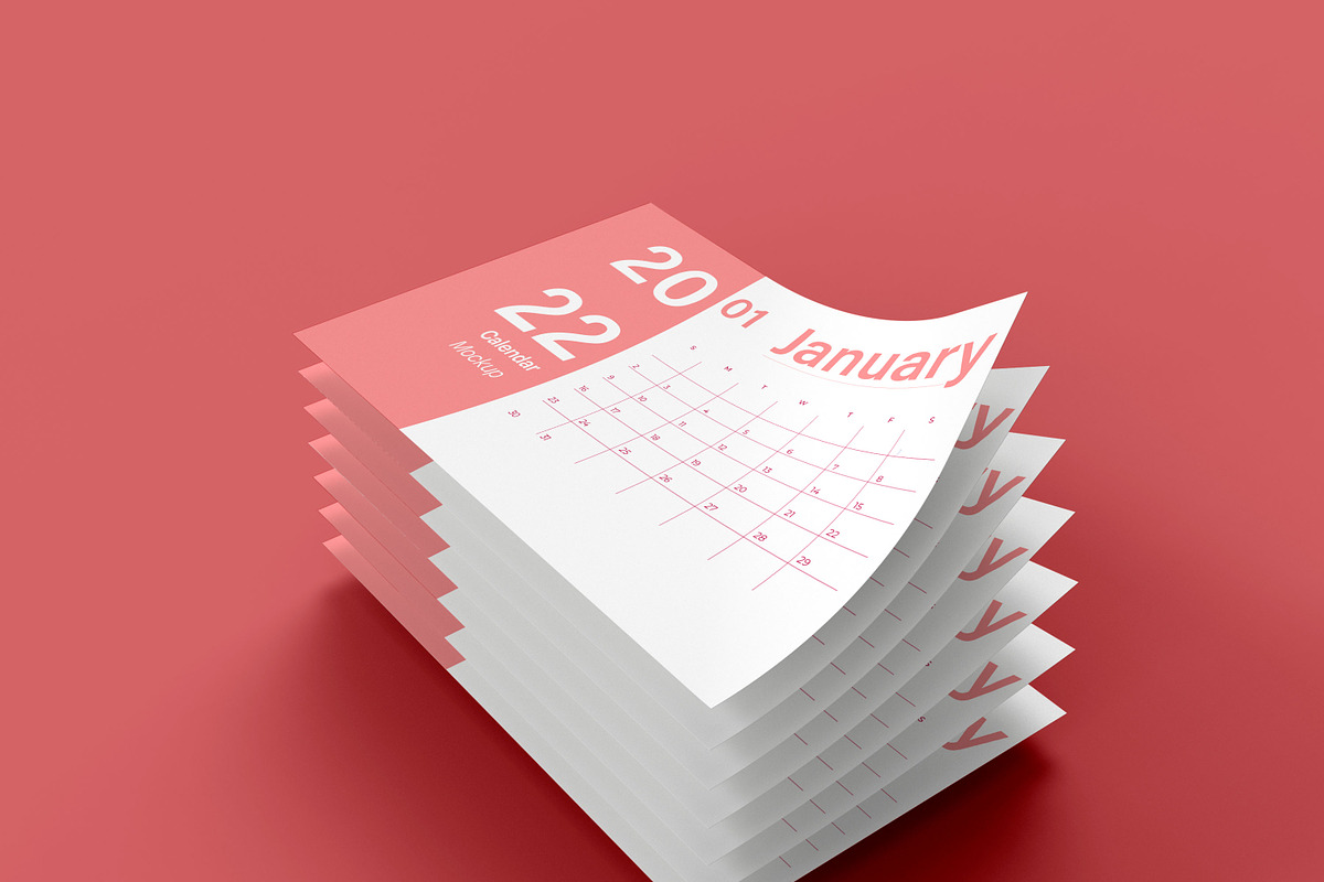 Calendar Mockup, a Product Mockup by Mego-studio