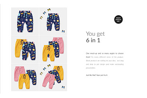 Baby Trousers Mock-ups Set Generator