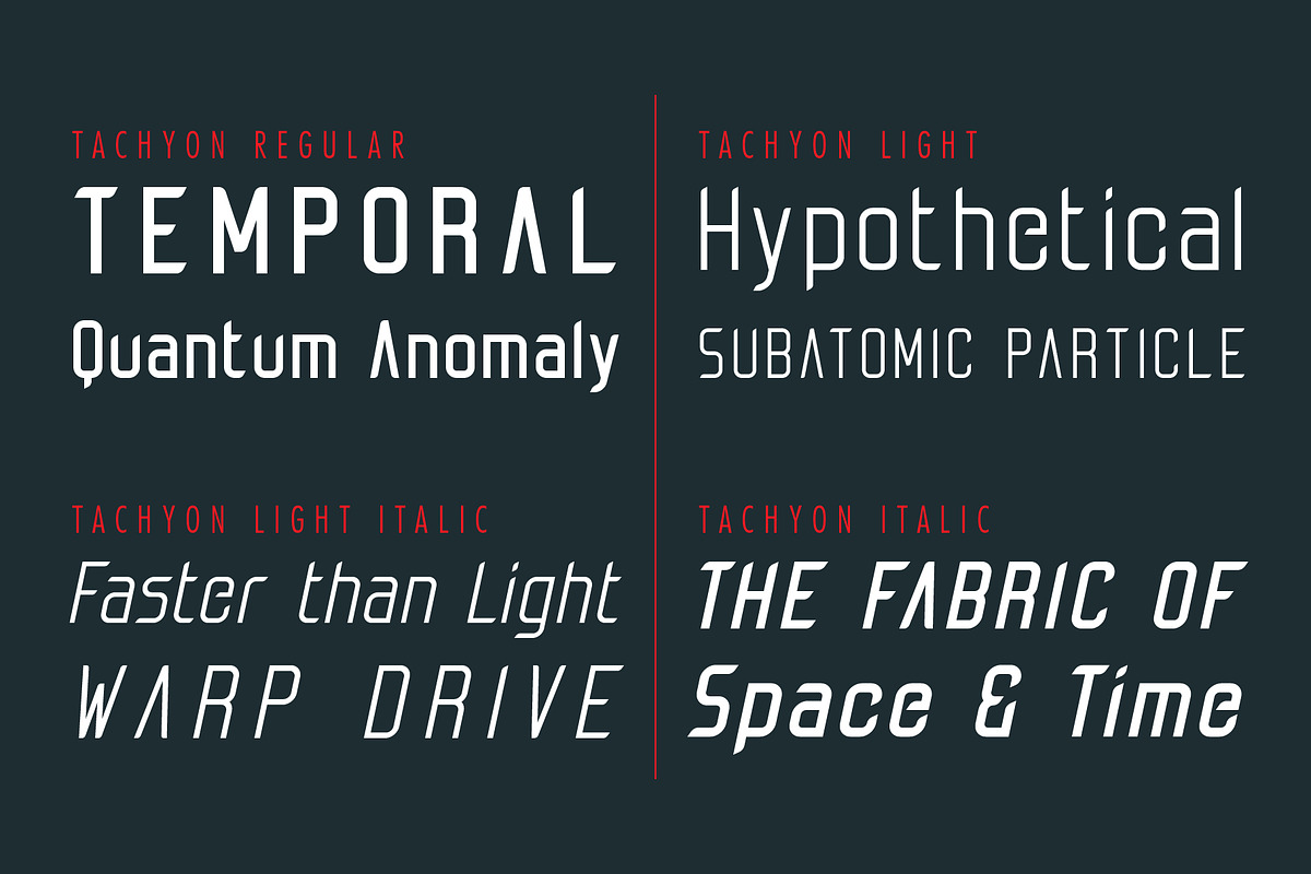Tachyon Font - Condensed Sans Serif preview 2