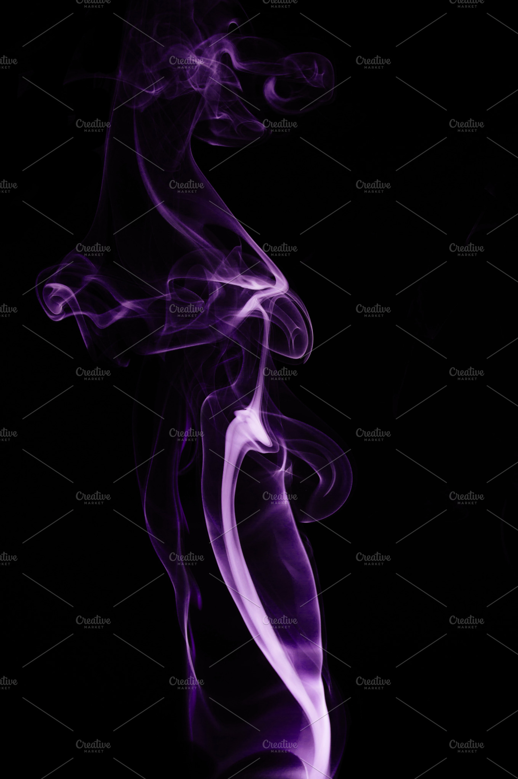 Smoke trails  dragon featuring abstract, black background, and curls, an Abstract Photo by Margaret Clavell