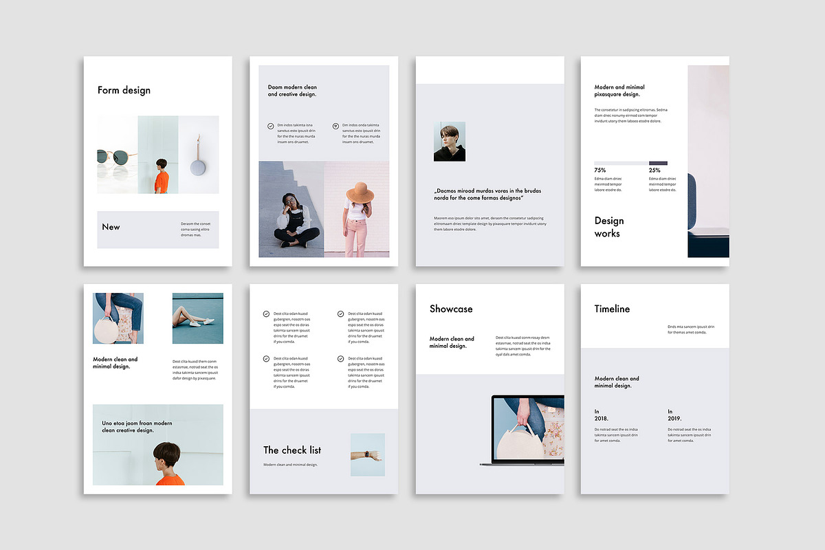 FORM - Powerpoint Vertical Template, a Presentation Template by PixaSquare