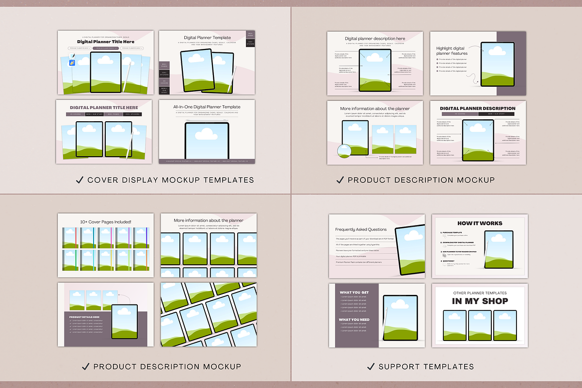 2024 Digital Planner | Canva PLR, a Branding & Logo Template by Designs by Darowan (Photo 6 of 10)