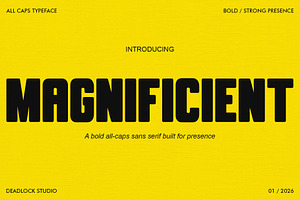 MAGNIFICIENT! HEADLINE FONT!
