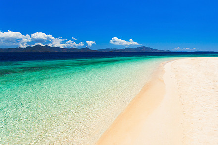 Beauty beach featuring sea, water, and sky, a Nature Photo by saiko3p